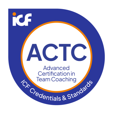 Logo der ICF mit der Bezeichnung "ACTC" für Advanced Certification in Team Coaching.